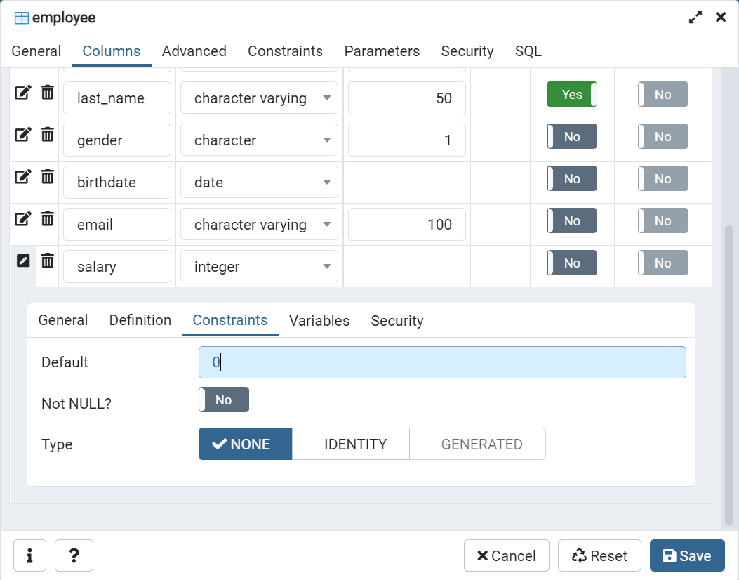 Set Remove Default Value Of Column In PostgreSQL