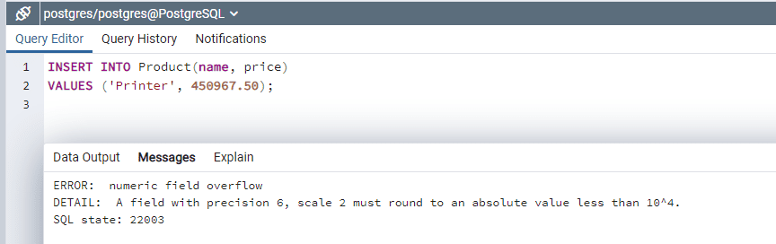  PostgreSQL Numeric Data Type 