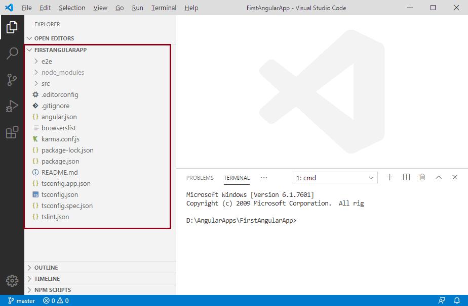 Angular Project in VS Code