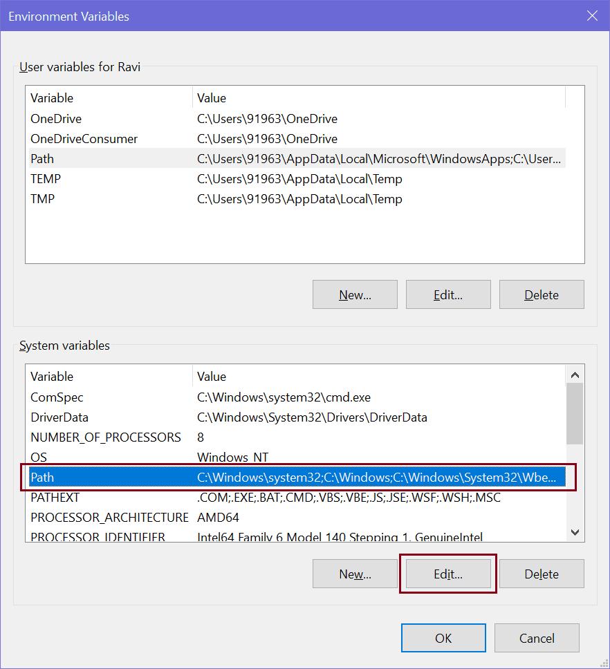 Environment Variables