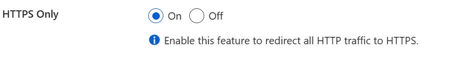 Redirect to HTTPS in Azure