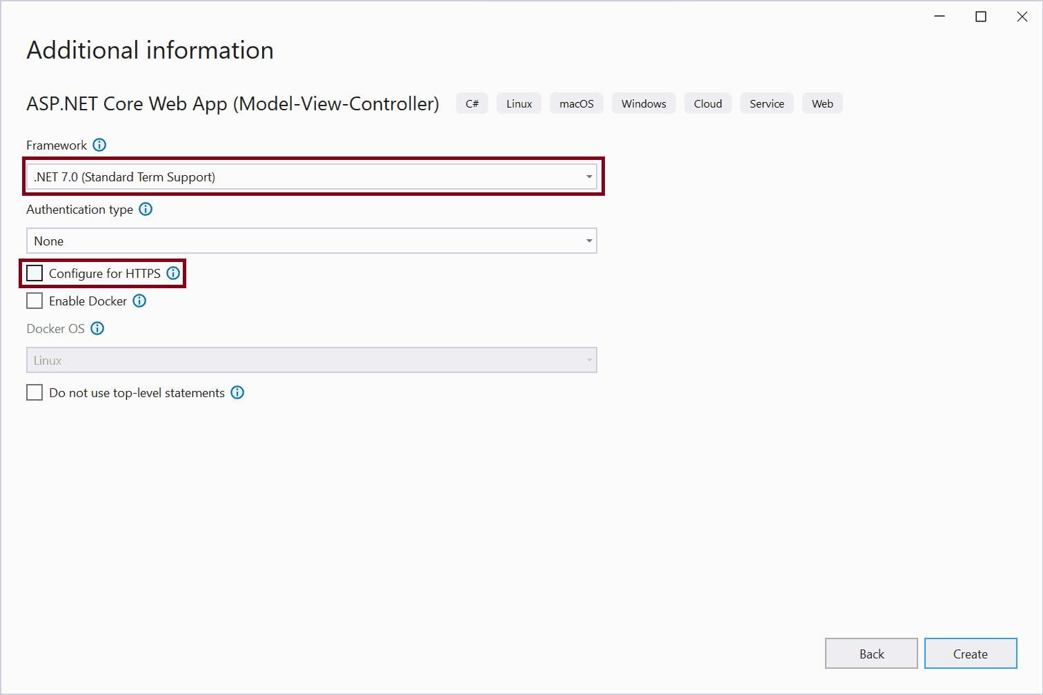 Configure ASP.NET Core MVC App