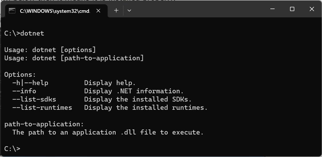 .NET Core Command-line Interface