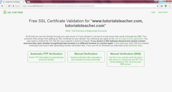 Select Verification Method