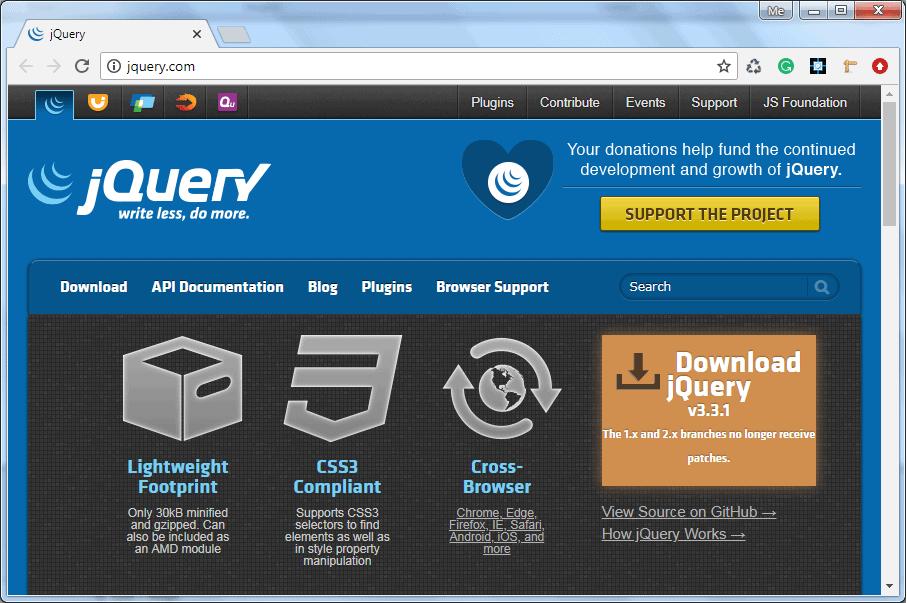 Download jQuery Library