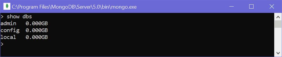 MongoDB Shell Command