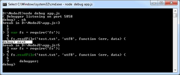 Debug Node.js Application