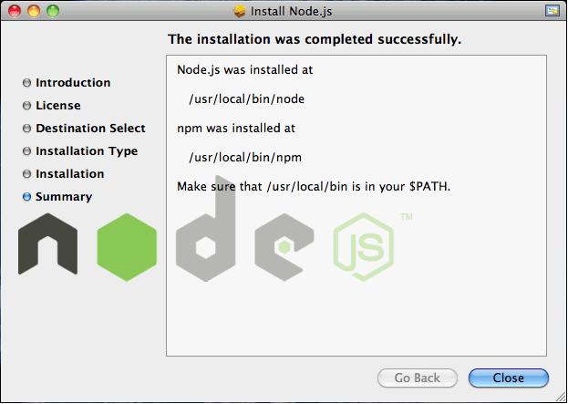 Node.js Installation on OS X