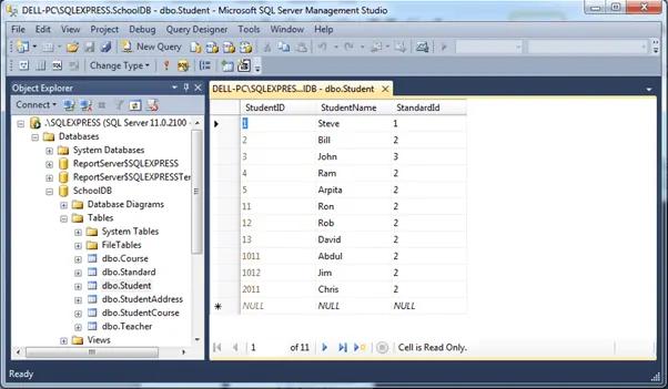 Database Table