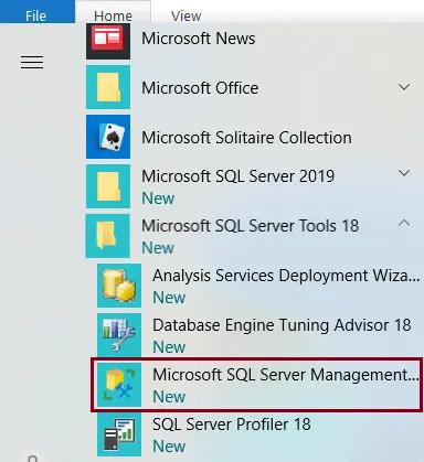 SQL Server Management Studio(SSMS)