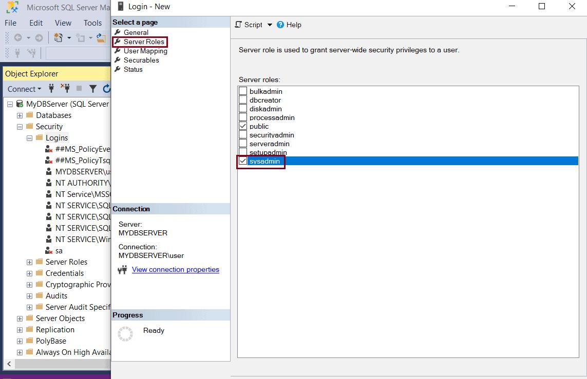 SQL Server Authentication Modes