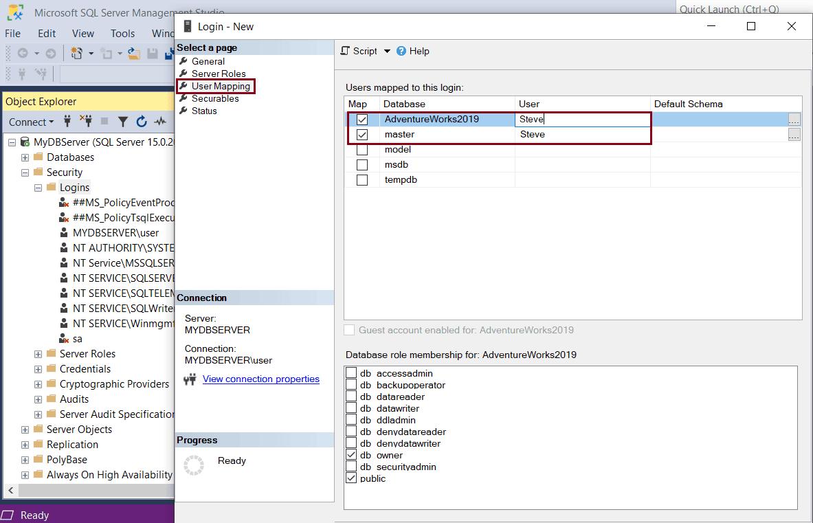 SQL Server Authentication Modes