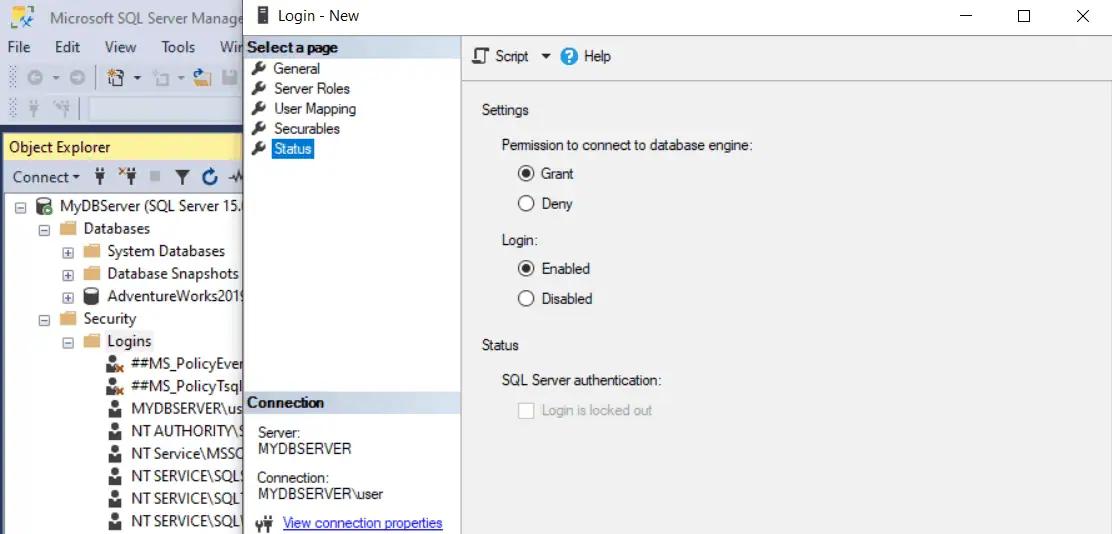 SQL Server Authentication Modes