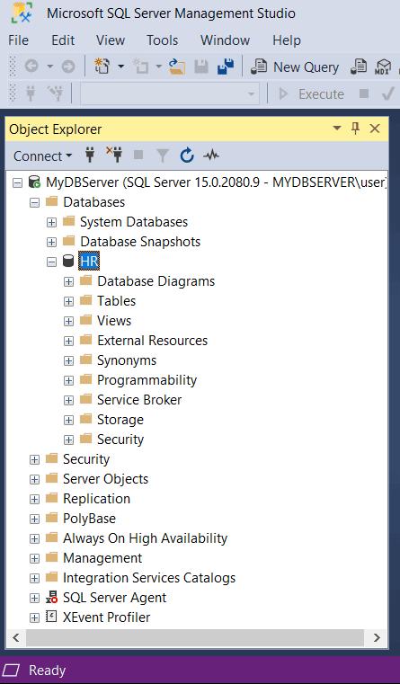 Create Database in SQL Server