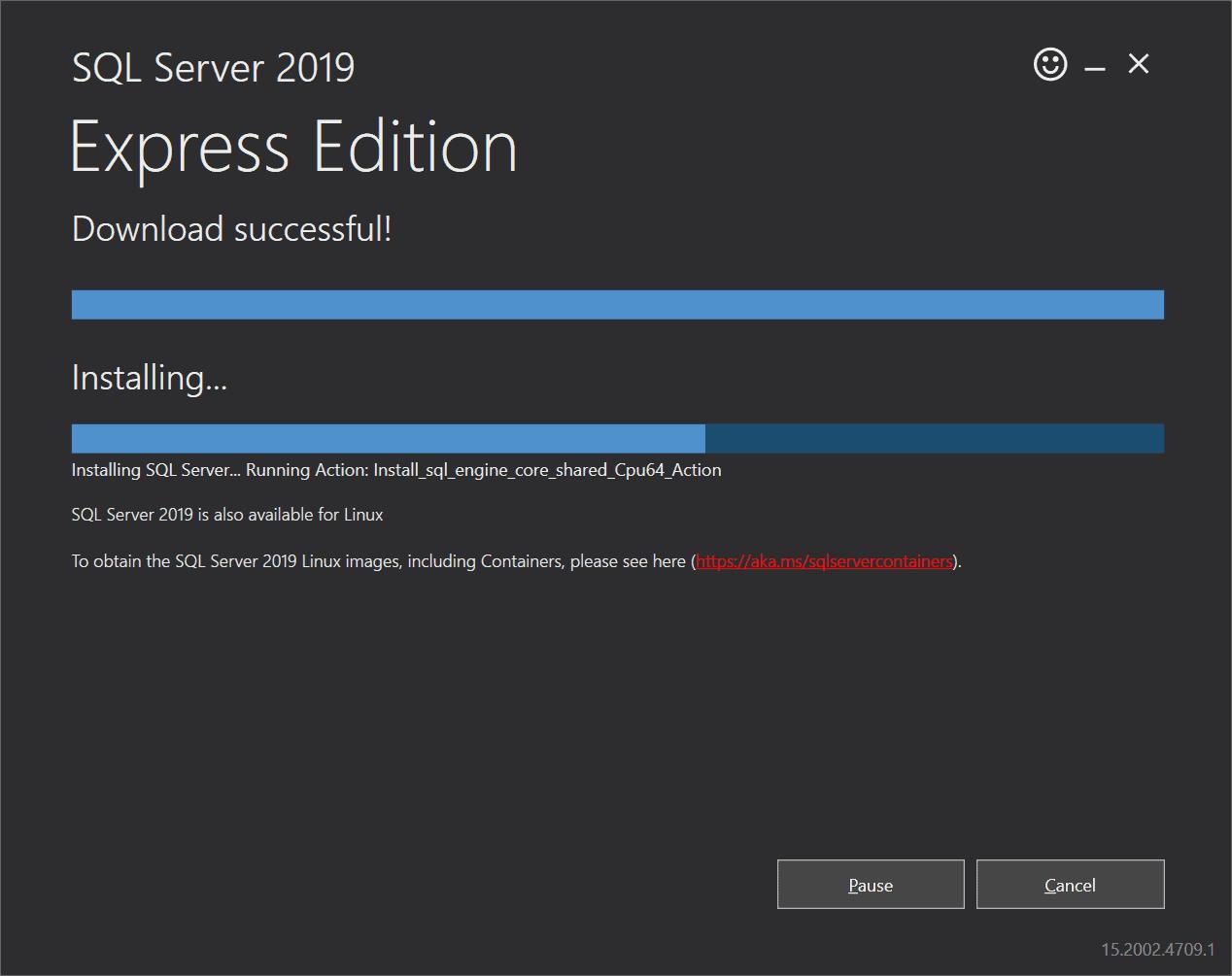 Install SQL Server 2019