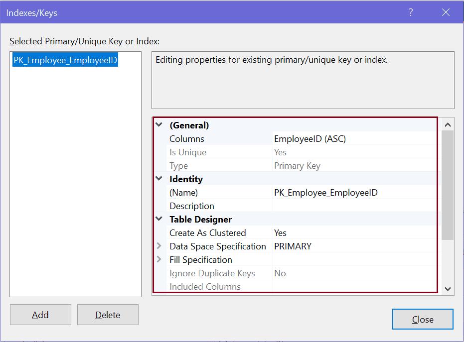 Modify Primary Key in SQL Server