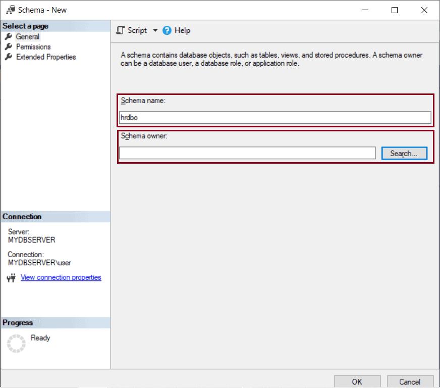 Database Schema in SQL Server