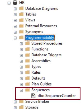 Sequence in SQL Server