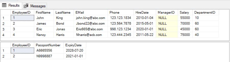 Records in One-to-One Relationships Tables