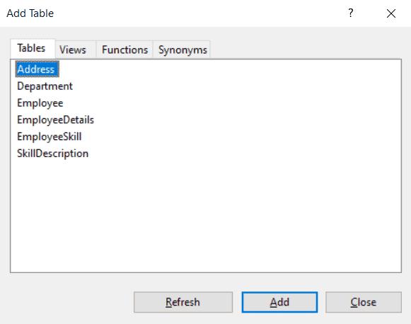 Add DB Objects