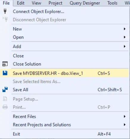 Views in SQL Server 2019