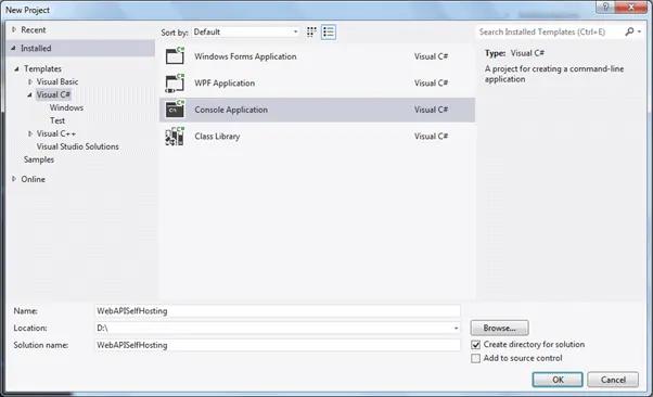 Create Console Application