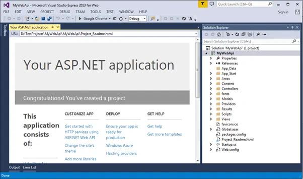 Web API project