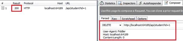 Execute HTTP DELETE request in Fiddler