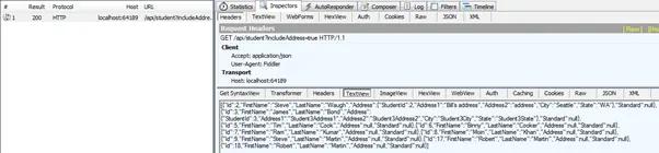 Http GET response in Fiddler